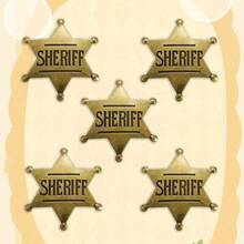 Distintivo dello sceriffo, decorazione da festa da cowboy, il miglior regalo per feste di Natale per gli amici