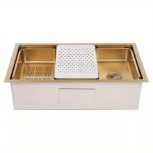 YUNRUX Kitchen Sinks - Gold - View 8