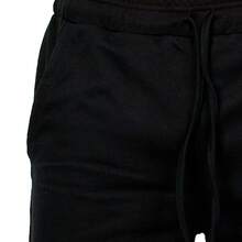 Bermuda Sweatpants Y2K SS7 Trap Streetwear 100% Cotton Shorts Men Women Unisex - 黑色 - 查看 3