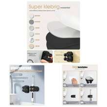 2024 Actualice el Soporte para cepillos de Dientes elctrico en la Pared, Gancho multifuncin de Silicona sper pegajoso para Usar en maquinillas de Afeitar baos 4 Piezas, Negro - 4 piezas negras - Ver 1