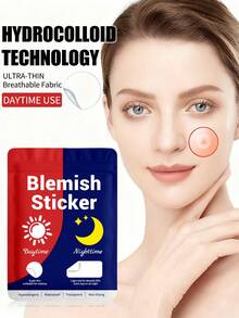 1170 ملصق زخرفي للنهار والليل، بحجم كبير، مناسب للوجه كاملاً، الجبهة، الذقن، الأنف، الجسم، الظهر، الرقبة والصدر، مربع/مستطيل