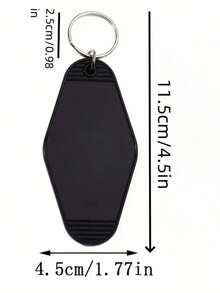 Street 1pc, Y2K/B Bohemian Style Plastic Hot Girls Hit Curbs Motel Keychain, Keychain, Hotel Chain, Car Accessories, Keychain, Backpack Pendant, Bag Charms, Birthday Gifts, Party Favors School Cute Goth - 黑色 - 查看 3