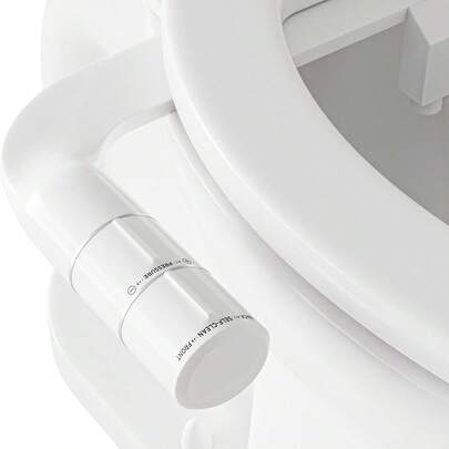 1 Stück, Kaltwasser-Toilettenbidet zum Anschluss - ABNEHMBAR - PLATZSPAREND (Doppelte ausziehbare Düsen)