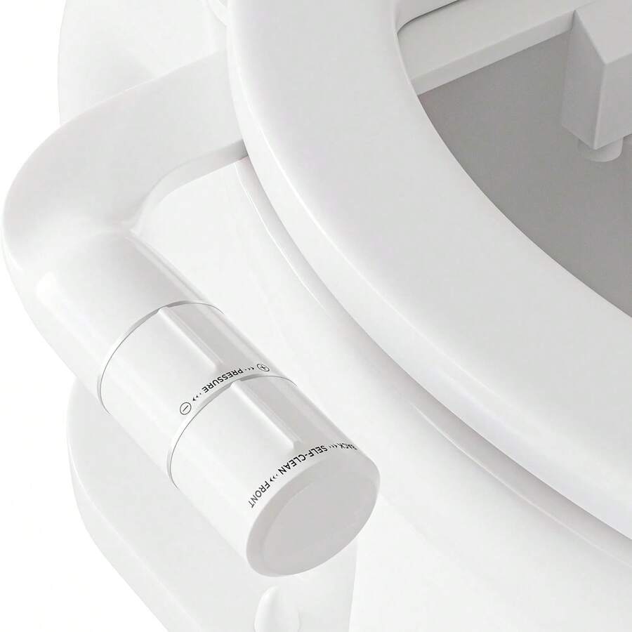 1个冷水可拆卸式马桶喷头 - 可拆卸 - 节省空间（双可伸缩喷嘴） - 白色 - 查看 1