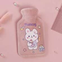 1pc Shark Hot Water Bag, Cartoon Plush Cover Hot Compress Bag For Winter Boy Valentine Heart Women's Valentine - Multicolor - View 10