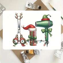 1 Unique Hairstylist Thank You Christmas Card - Holiday Appreciation Note With Envelope, Suitable For Him/Her - Multipurpose Greeting Card For New Year And Special Occasions