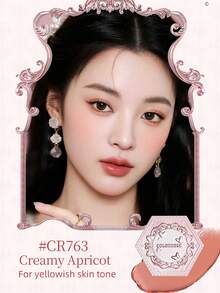 COLORROSE Cream Blush, Dual-Use For Cheeks & Lips, With Gradient Brush, Glutinous Rice Pudding Texture, Velvet Matte Lipstick, High Color Payoff, Long-Lasting, Lightweight, Liquid Lipstick, Smooth, Long-Wearing, Everyday Makeup - CR763 - 查看 8