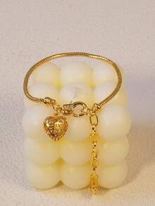 1 Stück Armband im orientalischen Stil mit Herzblume aus Kupfer, Hochzeit, Weihnachten, Alltagsschmuck als Geschenk