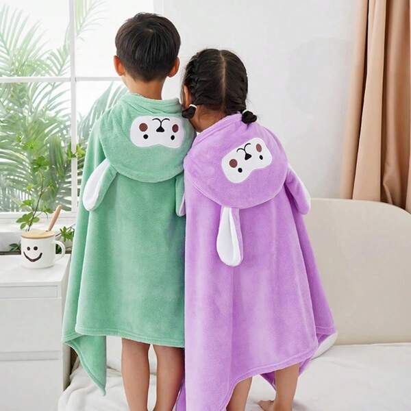 1piezas Bata de bebé con dibujos de animales, Toalla de baño, sudaderas con capucha, capa para niños, niñas, toalla de playa, manta de baño, Toalla de baño infantil absorbente