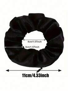 Multi-Functional Hair Accessory Pouch, Velvet Hair Ring With Hidden Pocket, Storage Organizer For Money & Small Items, Zippered Elastic Headband With Secret Compartment For Keys