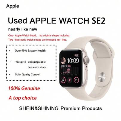  USED Apple Watch Series SE2 GPS 40mm, Nearly Like New, Free Gift: Charging Cable, Two Watch Straps