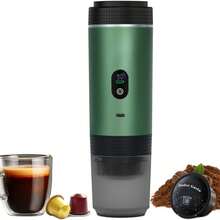 Cafeteira portátil 2026 com tela LED e função de aquecimento automático, 3 em 1 para amantes de café, presente essencial, bateria de 2500mAh*3, ideal para camping e viagens. - Multicolorido - Ver 11