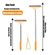 1pc Multi-Functional Car Rear View Mirror Extendable Windshield Wiper, Rain Scraper, Windshield Cleaning Brush - Multicolor - View 22