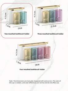 Soporte de pared para cepillo de dientes, sin necesidad de perforar, soporte para taza de enjuague y cepillo de dientes eléctrico para baño