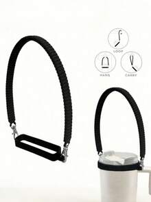 1 dây đeo bình nước mềm mại và bền chắc - Dây đeo bình nước bằng silicon - Phù hợp với hầu hết các loại bình nước từ 8-40oz - Phụ kiện bình nước - Nhiều màu - Xem 6