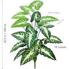 60-132cm(51.96in) Artificial Flowers Calla Lily Horseshoe Leaf Turtle Leaf Bobcat Leaf Fake Plant Ornamental Holiday Home Office Decoration