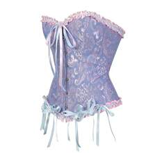 Corset Corset Floral Waist Shaping Belt - 紫丁香色 - 查看 2