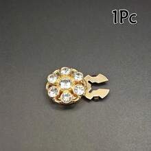 1/3/5pcs Shirt Buttons, Invisible Detachable Buttons, Rhinestone Covered Cuff Buttons For Women Clothing Decoration