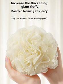 10件/3件/1件随机颜色浴室沐浴用品套装，PE泡沫沐浴海绵，沐浴手套和浴帽，颜色随机。不易散落成人去角质网状沐浴海绵，沐浴花球，浴室丝瓜络。女士礼物，男士礼物 - 彩色 - 查看 10