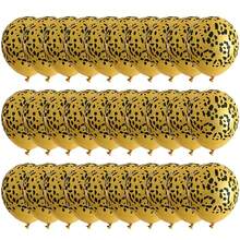 30 piezas de globos de látex con manchas de leopardo, globos con estampado de leopardo para fiestas de animales de zoológico en la jungla - Globos de leopardo 1 - Ver 9