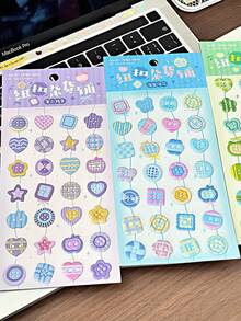 3D Three-Dimensional Button-Shaped Stickers For A Button Variety Store, Cute Realistic Button Stickers For Journaling And Packaging Decoration, Button Stickers For Various Combinations, 3D Cartoon Button Stickers, Student Prizes, Holiday Gifts, Soft And Adorable DIY Phone Cases, Notebooks, And Diaries.