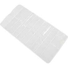 Caja de almacenamiento de joyas colgante, doble cara, material de PVC transparente, bolsa de almacenamiento transparente para colgar sobre la puerta, caja de almacenamiento de accesorios de joyas (72 compartimentos) - 1 - Ver 4