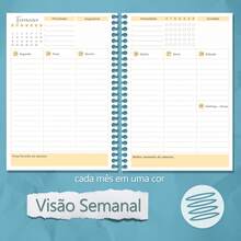 Planner Datado 2026 Capa Dura Espiral 15x21cm Semanal Mensal | MP2 | FábriCaderno - Tamanho Único - Visão 7