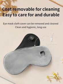 YTWO Cordless Heated Eye Mask, Blackout Sleeping Mask Warm Eye Compress Mask For Women, Men & Side Sleepers, 4-Levels Adjustable Temperature Settings, USB Rechargeable Electric Eye Heating Pad For Home & Travel Use, Washable Eye Cover, Effective Relieves Eye Discomfort, Eyelash Friendly & Breathable, Graphene Heating - Multicolor - View 8