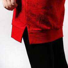 Adidas 阿迪達斯女運動套頭衫休閒服衛衣連身裙 - 紅色 - 查看 5