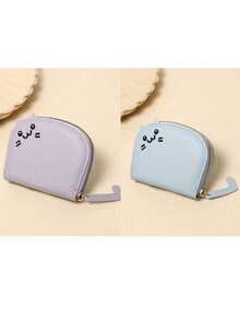 1/2pcs Cartoon Cat Shaped Wallet, Women Multi-Card Slots Purse, Cute & Fashionable Faux Leather Coin Pouch, Cat Card Holder, Compact & Portable, Multi-Slot Design, Various Colors Available, Small Gift For Family, Friends And Loved Ones (Zipper Color Random) - Multicolor - View 31