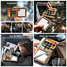 15-color Walnut Wood Set