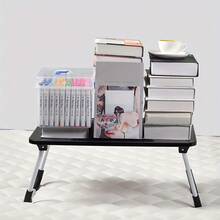 Portable Laptop Desk - Foldable Table Computer Desk - With Cup Holder And Drawer - Suitable For Use On Beds Sofas Or Floors - màu đen - Xem 5