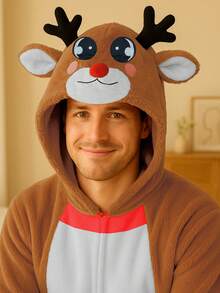 Men Loungewear Onepieces - Coffee Brown - View 3