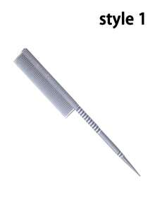 Pointed Tail Aluminum Comb Hair Salon Highlighting Sectional Parting Comb Fine-Toothed Anti-Static High-Temperature Resistant Styling Brush For Hairstylists,Rat Tail Comb With Ergonomic Handle & Technology - Detangling Hair Comb For Wet/Dry Hair, Sensitive Scalp, Braids, Dreadlocks, Extensions - Durable Styling Tool For Precise Styling (Professional & Home Use), Comb For Hair Stylist - Multicolor - View 11