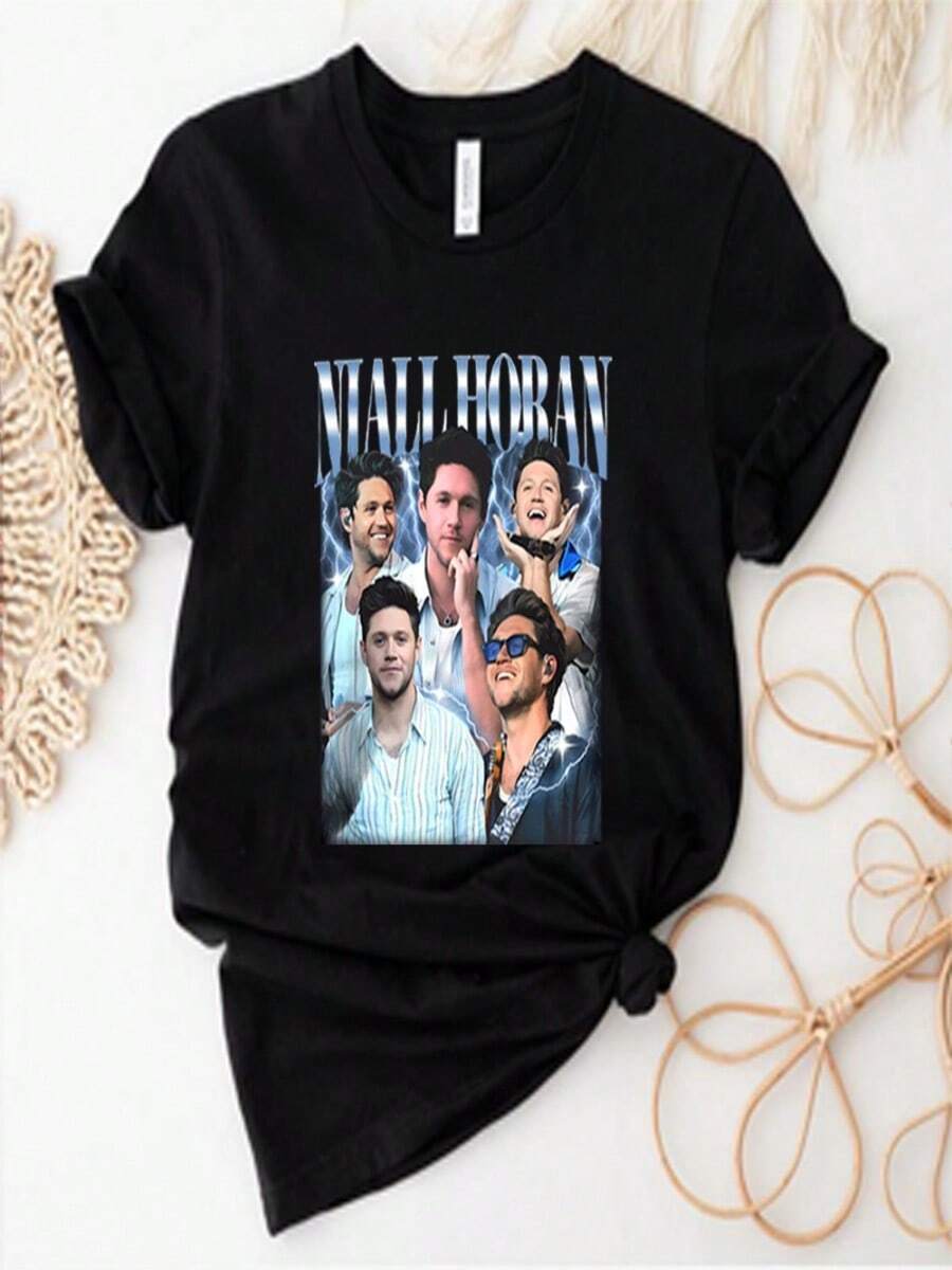 Niall Horan Vintage T-Shirt Niall Horan 2025 Tour Shirt The Show Live on Tour Shirts Niall Horan Bootleg Tee Men Women Fan Gift - Negro - Ver 1