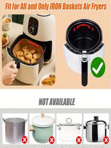 Air Fryer Magnetic Silicone Clips - Heat-Resistant Reusable Buckles For Parchment Paper, Secure Hold For Air Fryer Cooking, Food- Kitchen Accessories, Air Fryer Accessories, Easy Clean Material