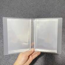 1 pieza Álbum de fotos transparente y a prueba de agua tamaño A6 - Puede contener hasta 40 fotos, tarjetas y postales, libro de almacenamiento de plástico duradero, adecuado para pegatinas de uñas, sobres pequeños y obras de arte, perfecto para organizar recuerdos preciados | Diseño de moda | Material impermeable