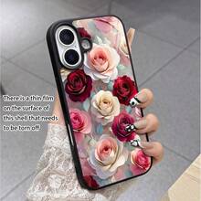 حافظة هاتف رومانسية مزهرة متوافقة مع Apple & ، تغطي الحالة بنمط وردي حيوي بظلال متنوعة من الأحمر الزاهي إلى البيج الناعم، التصميم الحقيقي يجلب حديقة الزهور إلى أطراف أصابعك. لا توفر فقط الحماية الشاملة لهاتفك ، ولكن تضيف أيضًا لمسة شعرية رومانسية إلى حياتك ، خيار مثالي للمستخدمين الذين يحبون العناصر الزهرية ويسعون إلى الجمالية الأنيقة ، مما يجعل جهازك المحبوب يشع بسحر لطيف.