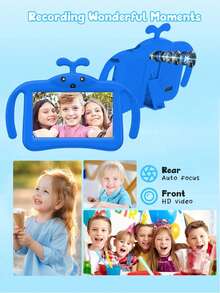 Relndoo Máy tính bảng Android 7 inch dành cho trẻ em, bộ xử lý lõi tứ/RAM 3GB/Bộ nhớ trong 32GB/WiFi/Màn hình IPS 1024x600/GMS/Kiểm soát của phụ huynh/Pin 3000mAh/Camera kép, kèm vỏ bảo vệ chống sốc, dùng cho giáo dục và chơi game (Không bao gồm bộ sạc) - Màu xanh dương - Màu xanh lam - Xem 10