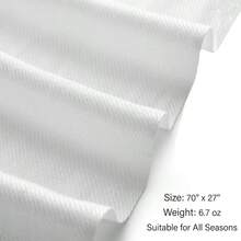 Soft Silky Pashmina Shawl Wraps Solid Colors Scarf For Wedding Evening Dresses - Trắng - Xem 4