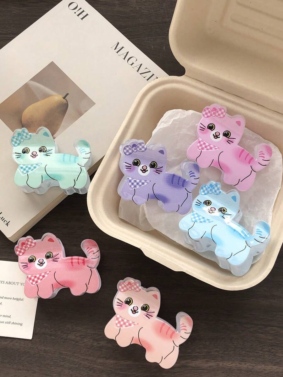 1 Stück/3 Stück süße Cartoon Katzenkrallen Haarclips, modische lässige Accessoires für Haustierliebhaber, tolles Geschenk für Freunde, Familie, Freundinnen, elegante Krallen Clip Winter Haaraccessoires Mode Haarspange
