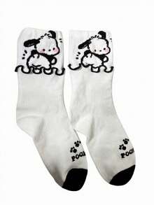 جوارب سانريو - سلسلة باكسياوجو الفتاة الجميلة والنشيطة، جوارب أنبوبية كرتونية يابانية، مناسبة لجميع الفصول