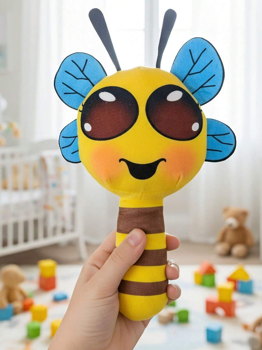 Búp bê nhồi bông hình ong đáng yêu, mắt to, màu vàng xanh, cao 30cm/11.81inch, hàng mới về, dành cho bé sơ sinh và trẻ nhỏ, chất liệu vải mềm mại, dễ thương, thích hợp làm quà tặng năm mới, Giáng sinh, sinh nhật, Ngày thiếu nhi, trang trí nhà cửa và phòng trẻ. - Màu vàng - Xem 1