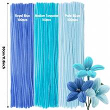 【300/472支装粗花枝套装】300/472支扭花棒，附带教学视频，包含300根扭花棒、150根黄色花蕊、20根花枝、1卷胶带和1个教学视频，足以满足任何手工项目的需求。适合初学者，也是节日礼物、派对装饰或感恩节礼物的完美之选。 - 彩色 - 查看 21