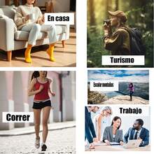 .MAX Calcetines tines para mujer, paquete de 12 pares con diferentes modelos,tines deportivos ligeros para cualquier deporte.elegante,Cómodo y Transpirable Calcetines de algodón Absorbe el sudor - Conjunto 5 - Ver 8