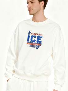 Frozen-Kristoff-&-Sven's-Ice-Harvesting-And-Delivery Long-Sleeve Sweatshirt - 白色 - 查看 2