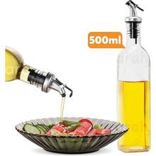 Aceiteras de Cocina 5 en 1 Set 2 Botellas de Aceite 500u202Fml 3 Especieros Salsero Aceitera de Oliva Vinagre Balsamico Dispensador Botella de Vidrio con Boquilla Antiderrame ACEITERAESP5 - 5 en 1 - Ver 4