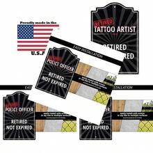 Retired Tattoo Artist Sign Indoor/Outdoor Retired Not Expired Funny Home Decor Home Office Or Bedroom Wall Plaque Retirement Personalized Gift