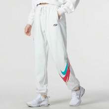 Nike 女款高腰锥形训练裤 LY FD4799-121 - 白色 - 查看 3