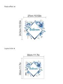 1pc PVC Material, Anchor, Flower, Floral, Rope Wall Sticker For Bathroom, Living Room, Bedroom, Entryway. Wall Art, Poster., Stickers, Wall Decal, Vinyl Decal For Home Decorations, Spring Decoration Items Refresh Your Home, Rama Decoration Stickers